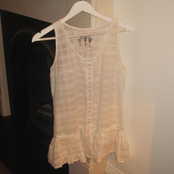 Cream Ruffle Hem Camisole - Picture 1 of 4